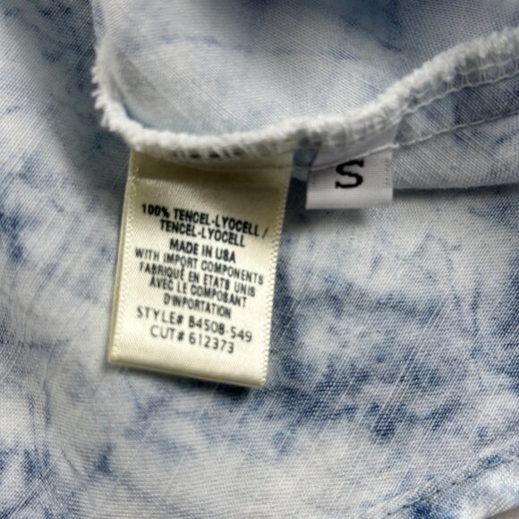 Bella Dahl Women's Blouse Bias Cowl Neck Tie up Cami Top Cloud Wash Sz S - Picture 5 of 10